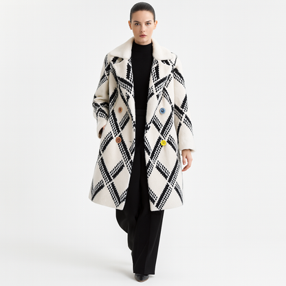 Elegant Dame Vinterfrakke | Let & Varm | Flatterende Pasform | Klassisk Design