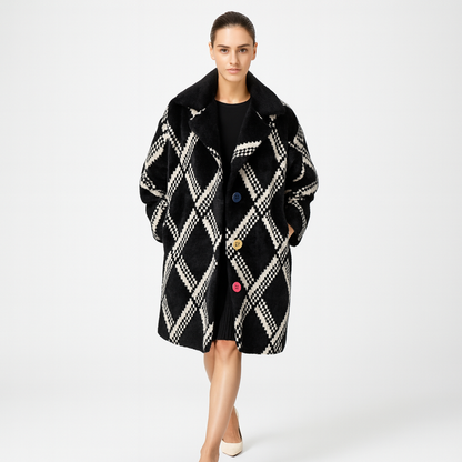 Elegant Dame Vinterfrakke | Let & Varm | Flatterende Pasform | Klassisk Design