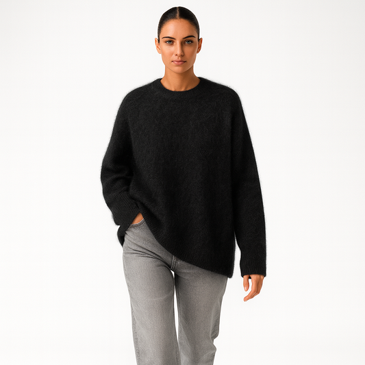 Luksuriøs oversized sweater til kvinder | Blød strik med rund hals | Varm og elegant