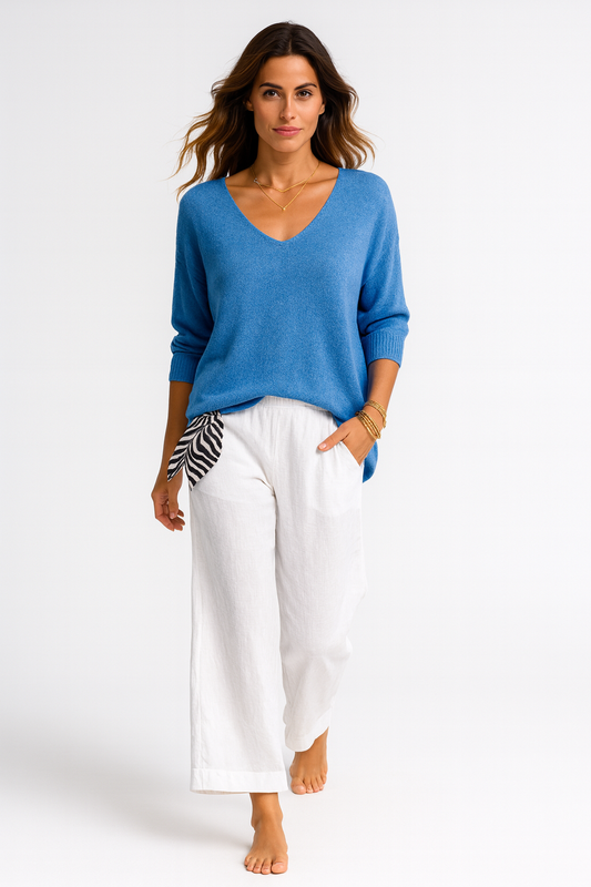 Kvinders V-hals top | Let og elegant pasform