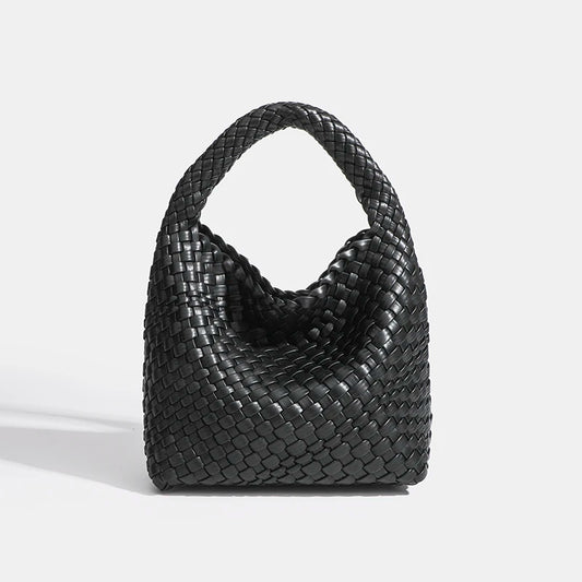 Flettet Pu Tote Taske Til Kvinder Med Luksuriøst Design