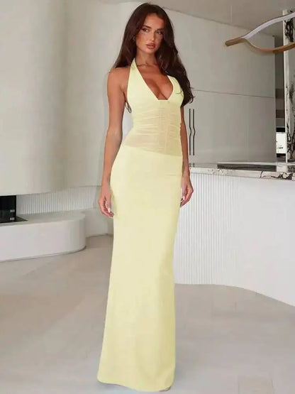 Elegant lang meshkjole til kvinder | Figursyet og sofistikeret design