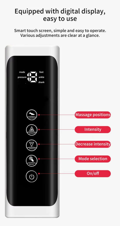 Elektrisk Benmassager med Lufttryk | Helben Massage til Lår, Læg og Fødder | Dyb Afslapning