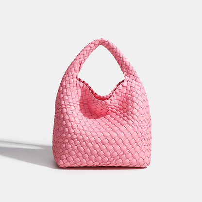 Flettet Pu Tote Taske Til Kvinder Med Luksuriøst Design