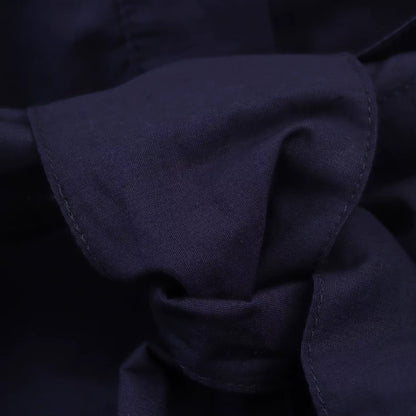 Elegant skjortekjole i midi-længde til kvinder med bindebælte og lange ærmer