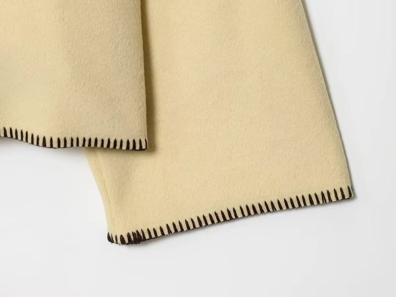 Jakke i kunstuld med høj krave | Elegant løs vinterjakke til kvinder