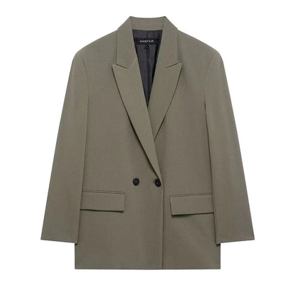 Elegant skræddersyet blazer til kvinder | Klassisk kontorjakke med lige pasform