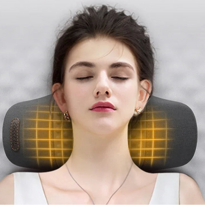 Elektrisk Nakkepude med Massage og Varme | Ergonomisk Støtte | Afslapning til Nakke og Skuldre