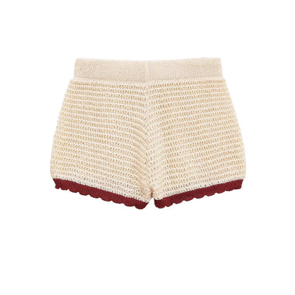 Strikket top og shortssæt til kvinder | Afslappet sommeroutfit