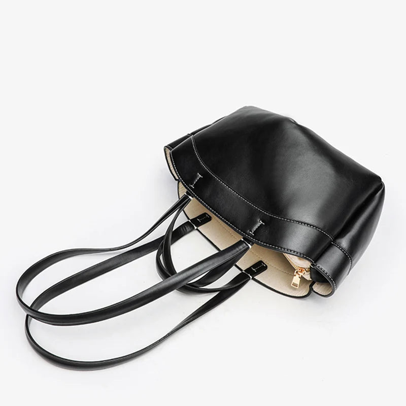 Stor Håndtaske til Kvinder | Struktureret Design | Lange Remme