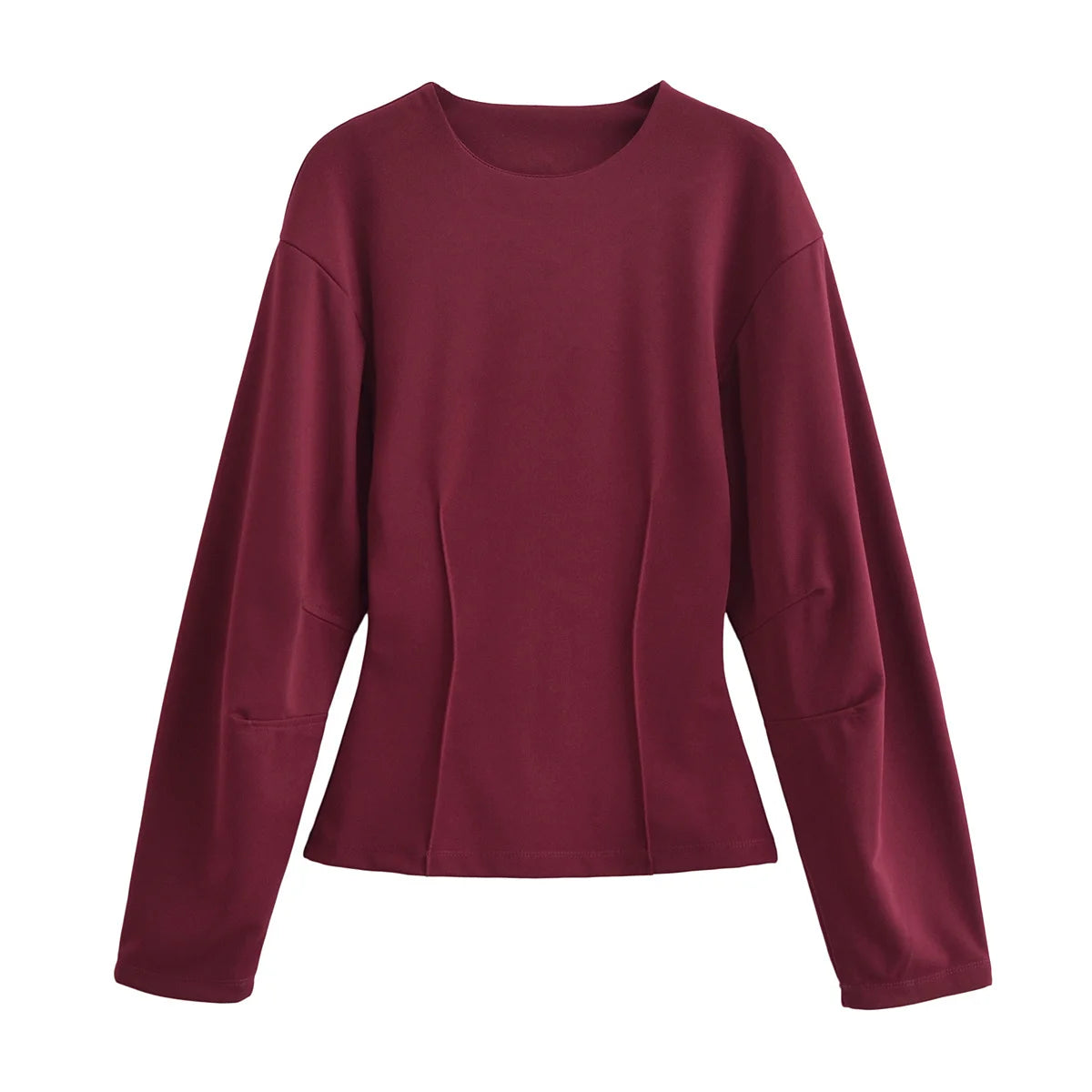 Elegant todelt sæt | Langærmet top og vide bukser til kvinder