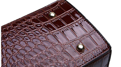 Elegant håndtaske med præget struktur | Rummelig tote til kvinder | Klassisk forretningstaske