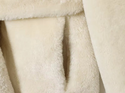 Elegant pelsfrakke med bælte | Blød og varm faux fur vinterjakke