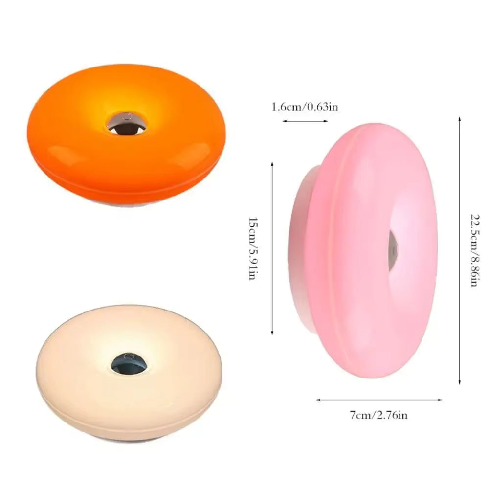 Donut væglampe med touch dæmpning og justerbart LED-lys
