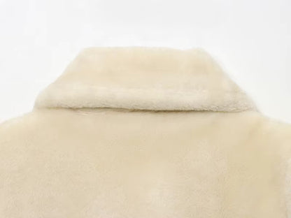 Elegant pelsfrakke med bælte | Blød og varm faux fur vinterjakke