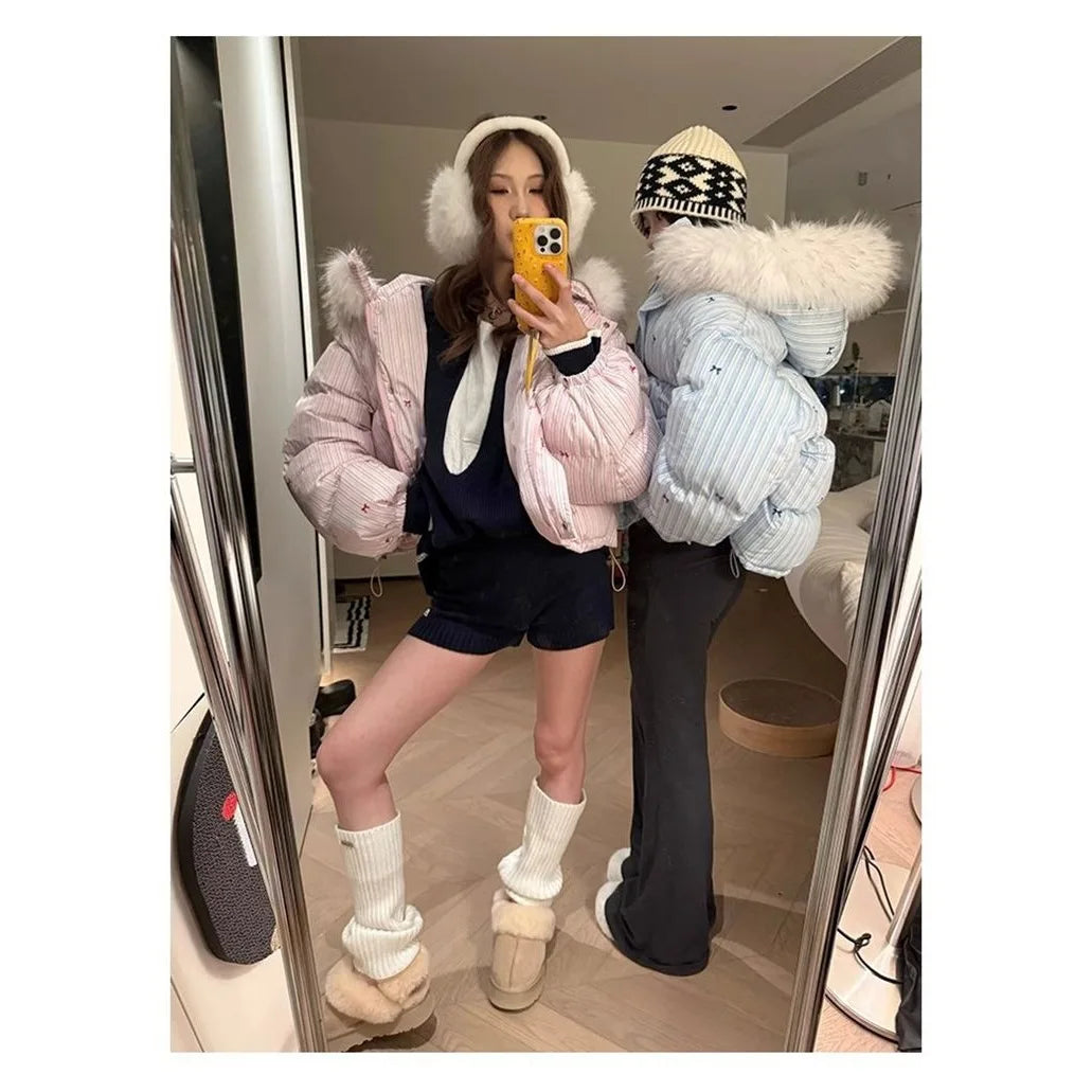 Vinterjakke med Plys Krave | Varm & Stilfuld | Perfekt til Kolde Dage