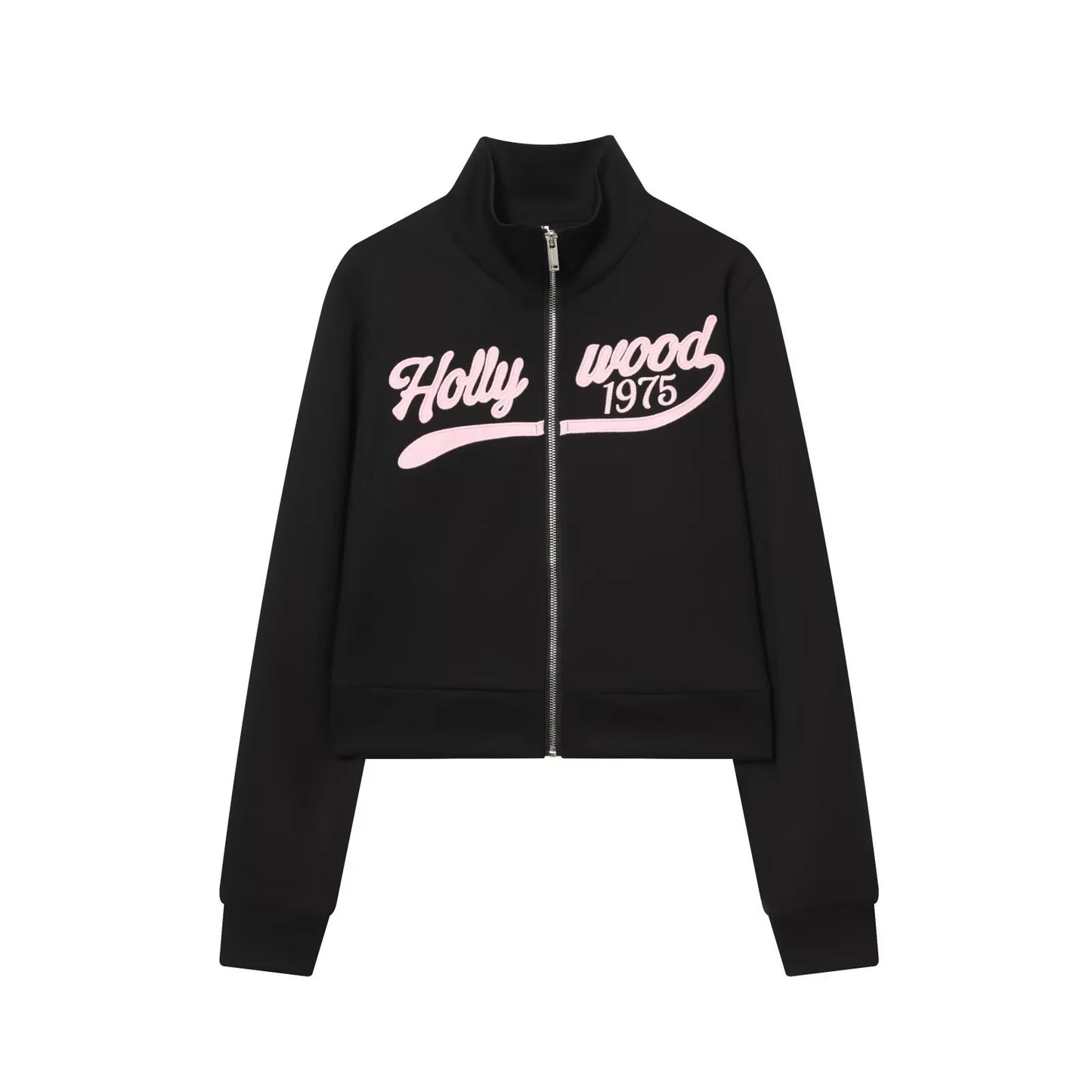 Casualt to-delt sæt med sporty silhuet og moderne retrodetaljer