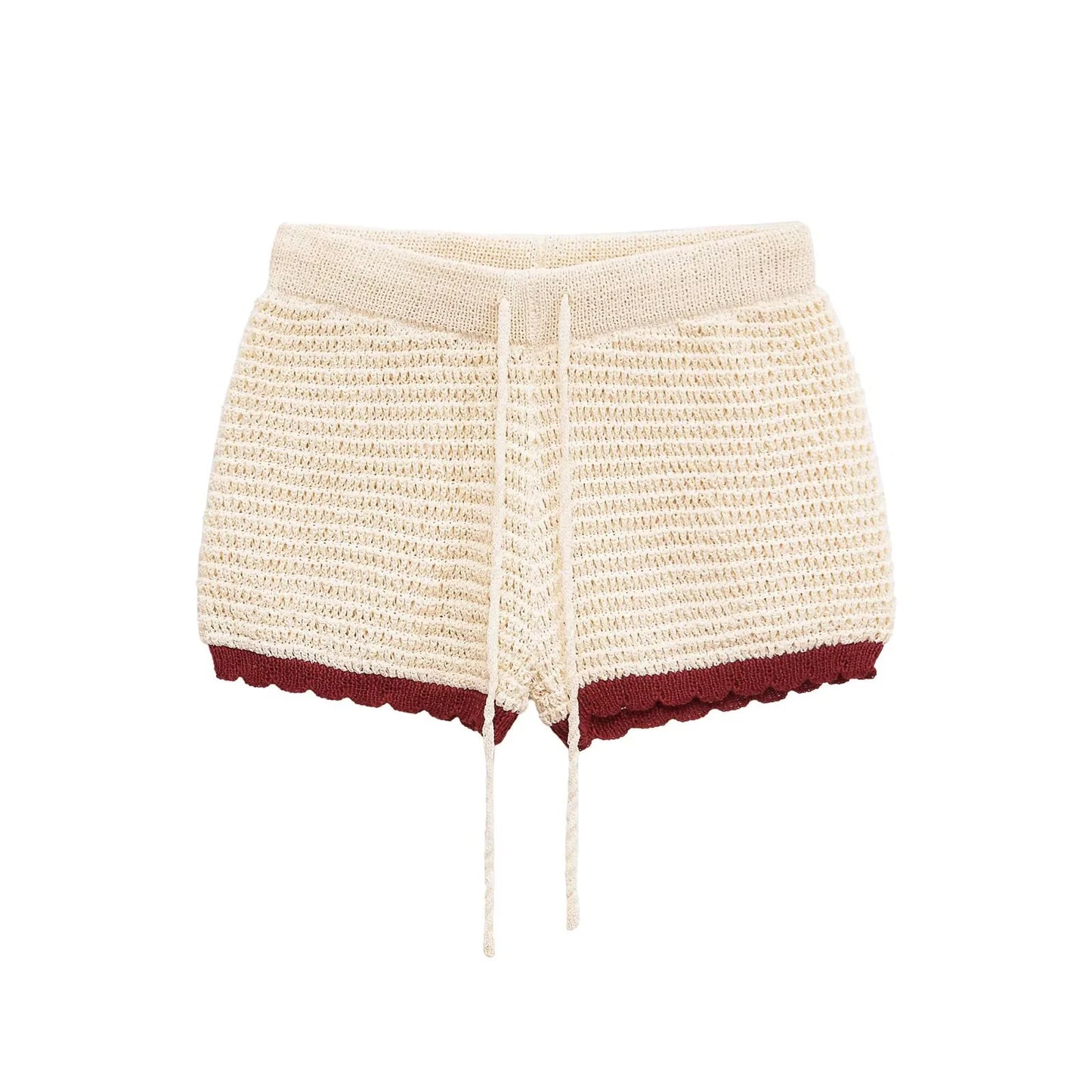 Strikket top og shortssæt til kvinder | Afslappet sommeroutfit