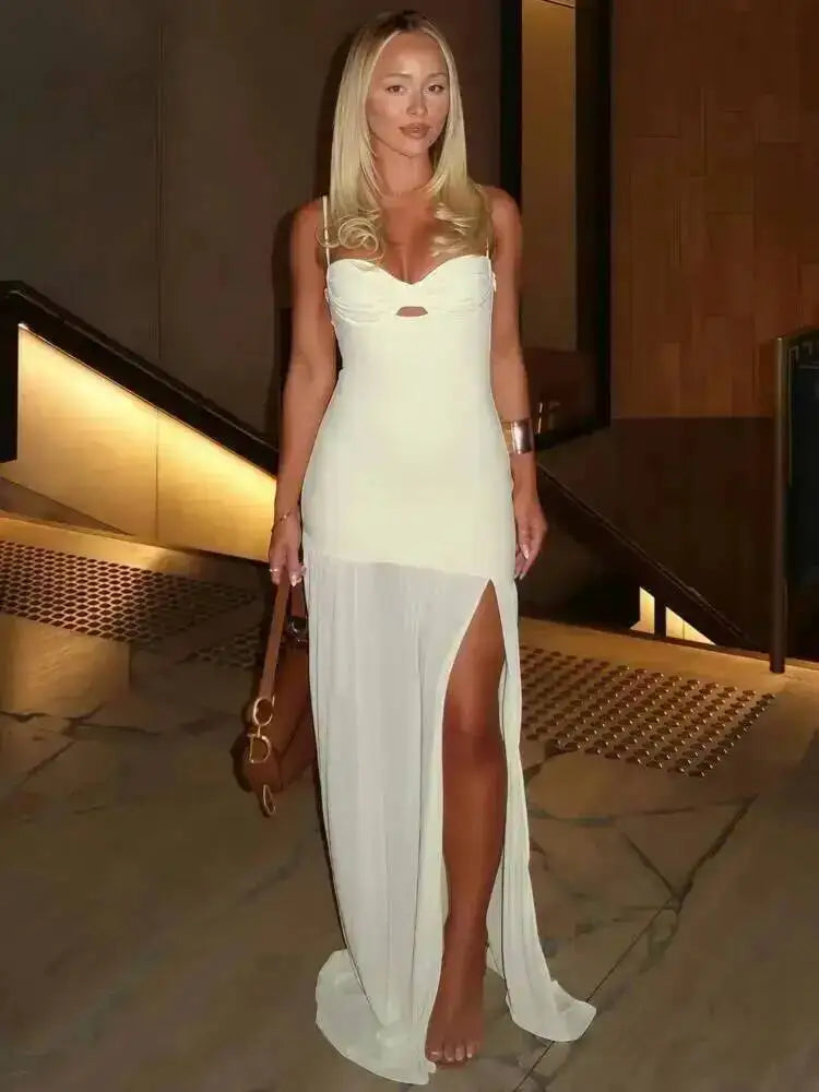 Elegant lang meshkjole til kvinder | Figursyet og sofistikeret design