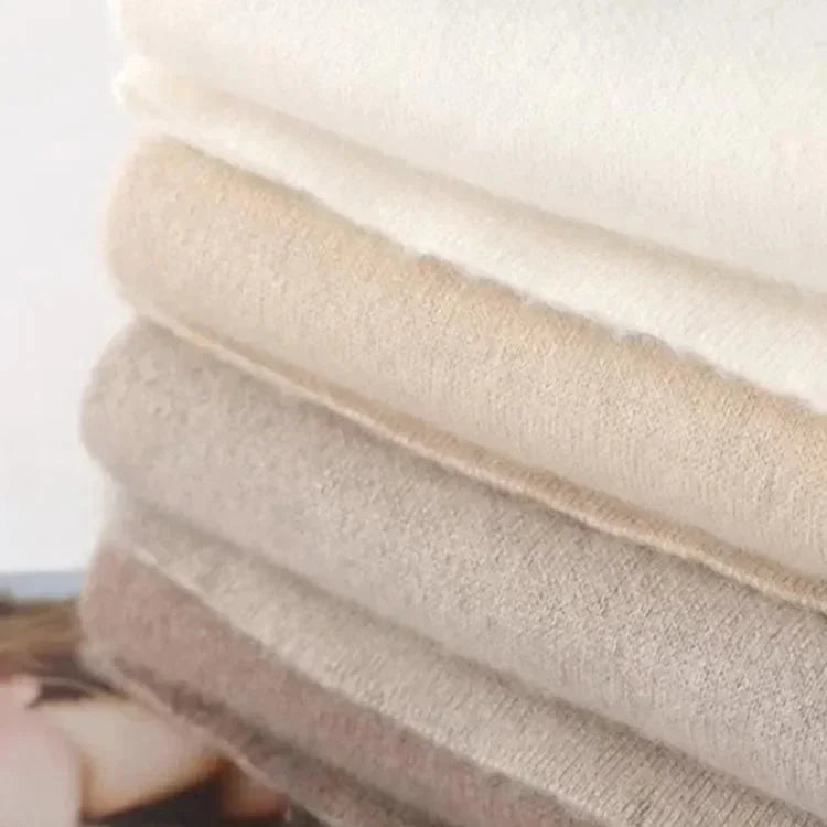 Dame bukser i blød strik | Lige ben | Komfortabelt efterårsdesign