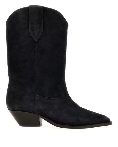 Klassiske Ankelboots Med Spids Snude Og Kraftig Hæl