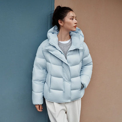 Kort dunjakke til kvinder | Varm letvægtskonstruktion | Quiltet design