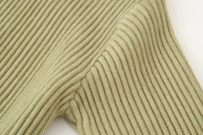 Strikket cardigan til kvinder med opretstående krave og løs pasform