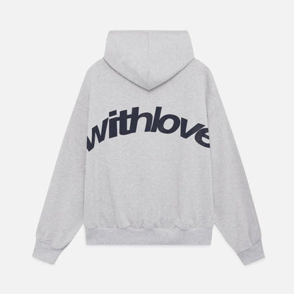 Oversized Dame Hoodie med Bagtryk og Hætte | Streetwear Komfort & College Stil