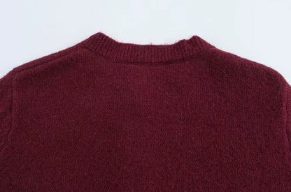 Strikket cardigan til kvinder | Flæsedetaljer og knaplukning | Elegant hverdagsstrik