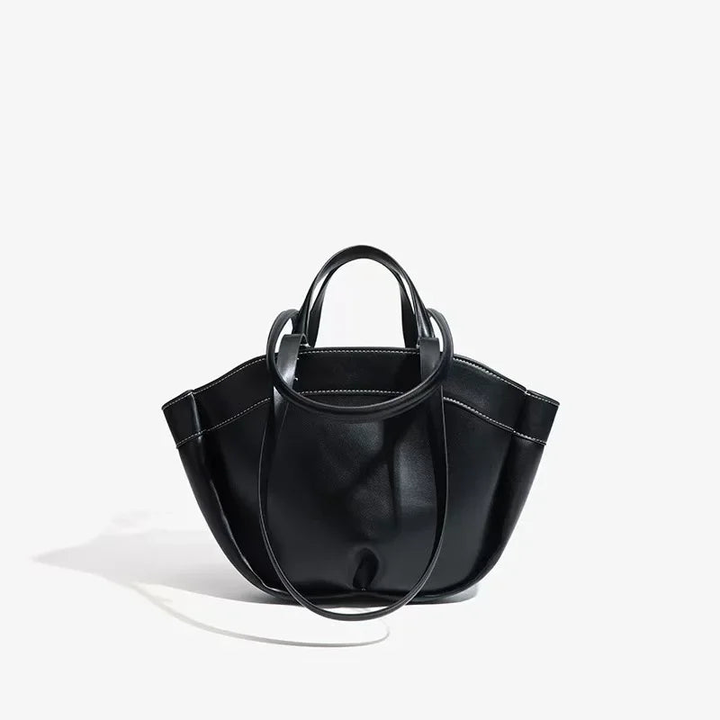 Elegant Dagtaske I Blødt Syntetisk Læder Med Stor Kapacitet