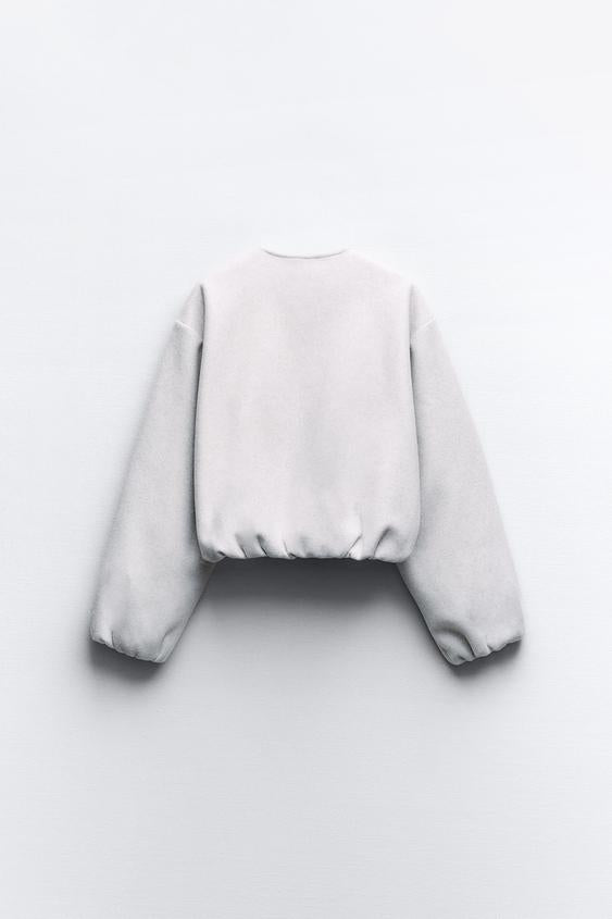 Bomberjakke til Kvinder | Med Geraffede Ærmer | Moderne Kort Jakke til Forår og Efterår